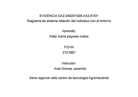 Etica EVIDENCIA GA2 240201526 AA2 EV Diagrama de sistema relación del