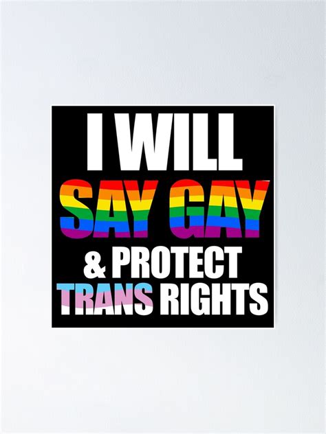P Ster Dir Gay Y Proteger Los Derechos Trans De Gayesthetic Redbubble