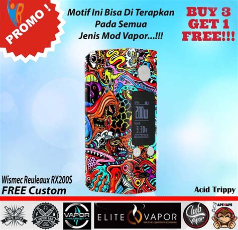 Jual Promo Garskin Mod Vapor Wismec Reuleaux RX200S TC 200W Acid