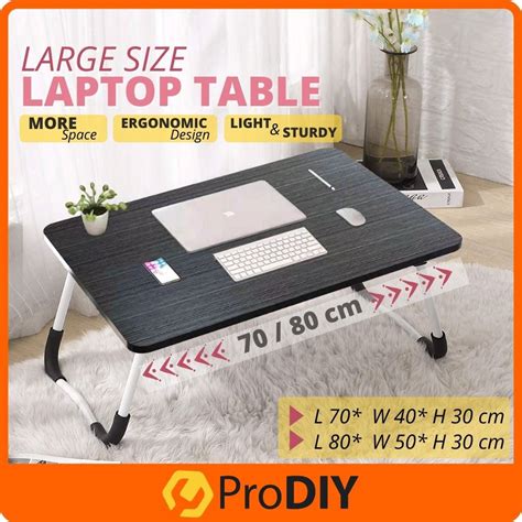 LARGE Multipurpose Anti Slip Foldable Laptop Table Desk Meja Serbaguna