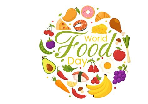 Premium Vector World Food Day Vector Illustration On October With