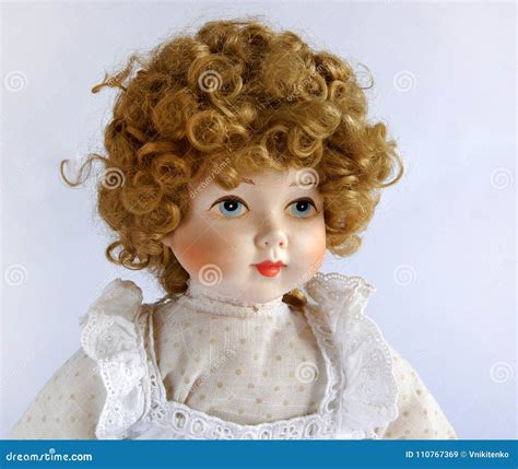 Vintage Porcelain Doll Stock Image Image Of Toys Girl 110767369