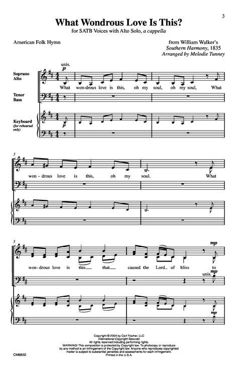 What Wondrous Love Is This Satb Arr Mel J W Pepper Sheet Music