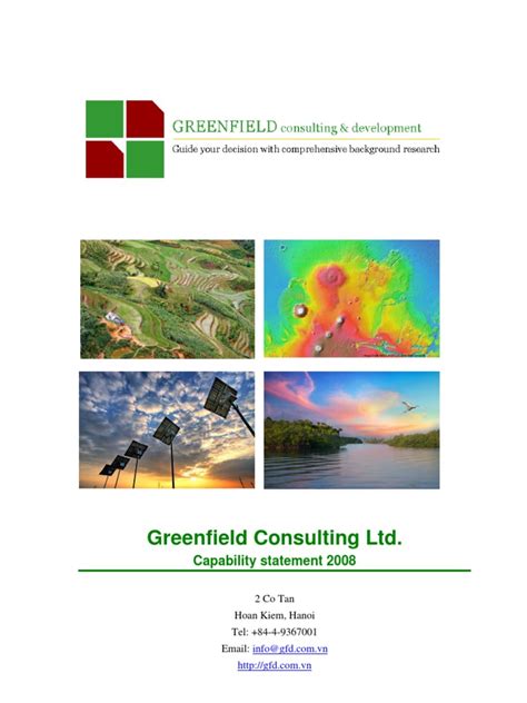 Greenfield Profile 2008 Clean Development Mechanism Environmental