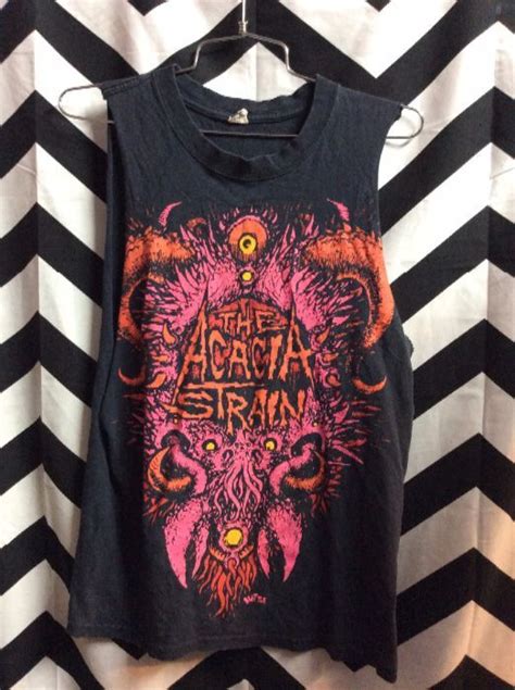 The Acacia Strain T Shirt Cutoff Sleeves Boardwalk Vintage