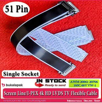 Jual Single Socket Pin Screen Line I Pex K Hd Lvds Tv Flexible