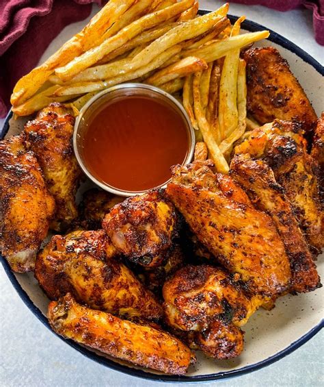 Whole Chicken Wings And Fries