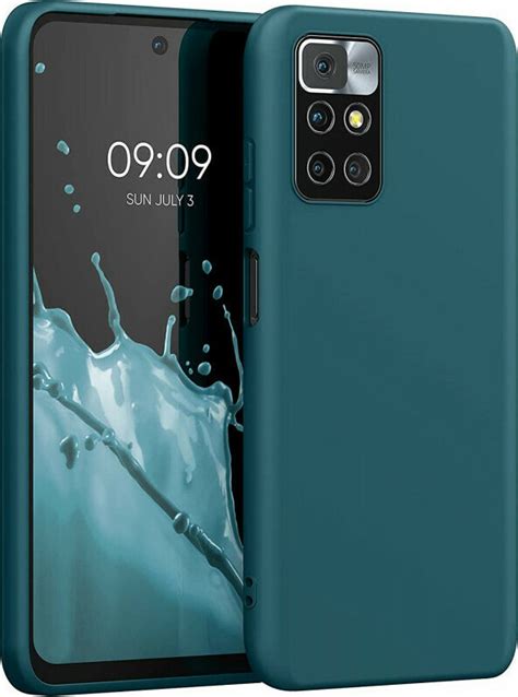 KWmobile Back Cover Σιλικόνης Matte Petrol Redmi 10 Skroutz gr