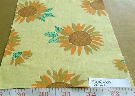 Cotton print fabric sunflower theme print floral print fabric