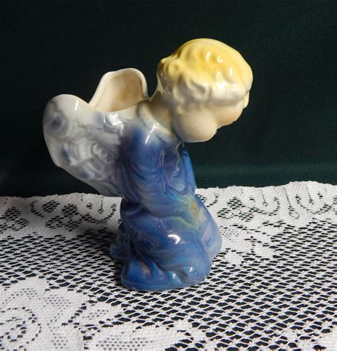 Vintage Angel Planter Angel Vase Praying Angel Planter Kneeling