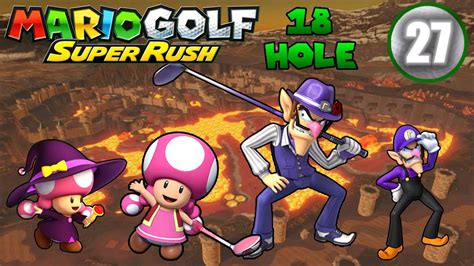 Mario Golf Super Rush Toadette Vs Waluigi Speed Golf Bowser