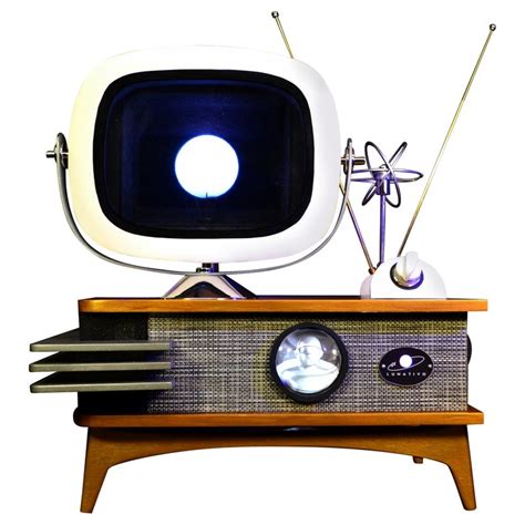 Art Donovan / Kinetic, Illuminated, Moon Tv Sculpture, Midcentury ...