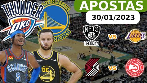 APOSTAS E PALPITES DE NBA PARA HOJE 30 01 BKN NETS VS LAKERS GS