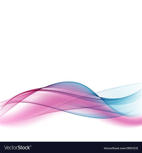 Abstract Background Blue Wave Royalty Free Vector Image