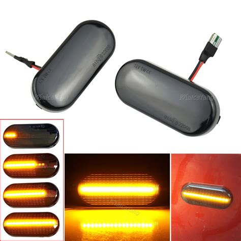 Sequential Flashing Led Turn Signal Side Marker Light Blinker For Seat