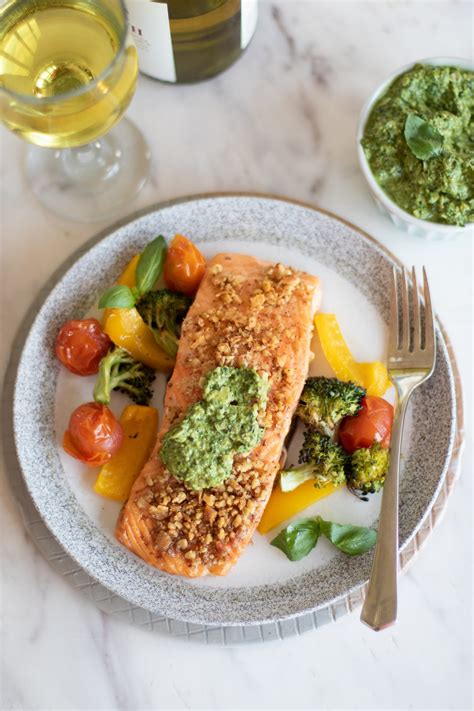 Baked Pesto Salmon Recipe Sharp Simply Better Living