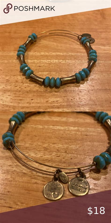 Alex And Ani Gold And Turquoise Beaded Bracelet Turquoise Bead