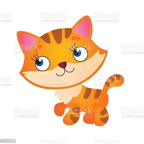 Cute Fluffy Red Cat Stock Illustration Download Image Now Animal