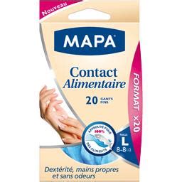 Gants spécial contact alimentaire taille L Mapa Intermarché