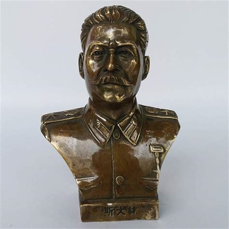 LILOVE Kupferstatue Sammlung Russischer Führer Joseph Stalin Büste