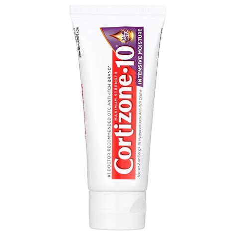 Cortizone 10 Intensive Moisture 1 Hydrocortisone Anti Itch Cream For