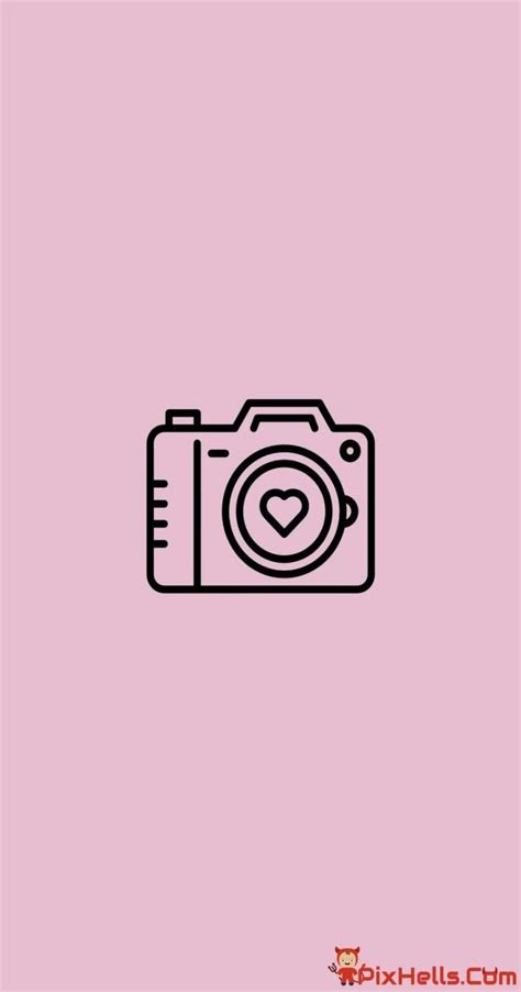 Camera Pink Icon Aesthetic Wallpapers Free Download | Instagram panoları, Makro fotoğrafçılık ...