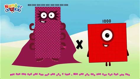 Multiplication Of Numberblocks 800th 800dec Big Numbersmultiply Giant Number ‪ Colorart Id