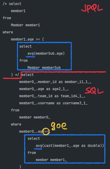 Querydsl 14 서브쿼리