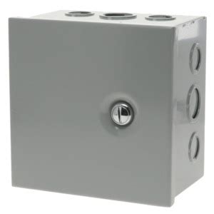 Bud Industries JBH 4955 KO Junction Box Knockouts Hinged 6x6x4 In