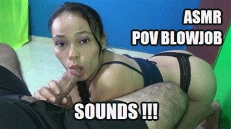 ASMR BLOWJOB BA SARAI IN LINGERIE SHOW HER ASS WHILE MAKES AMAZING BLOWJOB NOISES WHILE
