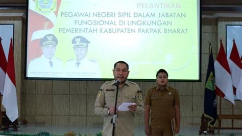 PESAN Bupati Pakpak Bharat Franc Bernhard Tumanggor Saat Melantik 18