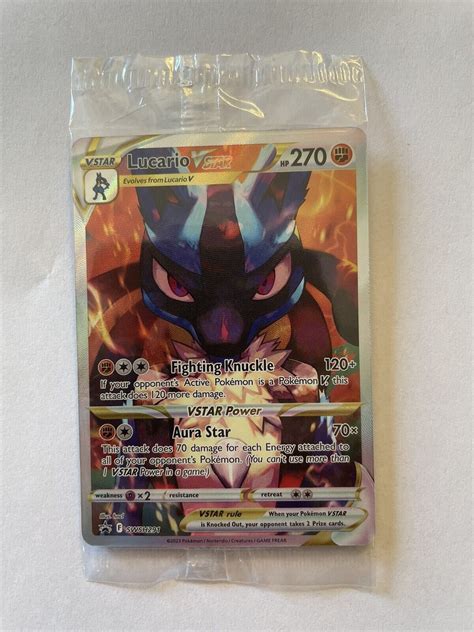 Pokemon TCG Lucario VSTAR SWSH291 Crown Zenith Black Star Promo