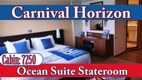 Ocean Suite Carnival Horizon Stateroom Tour 7250 YouTube