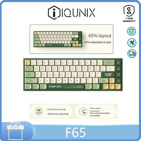IQUNIX F65 Mechanical Keyboard Three Mode Hot Swap Custom Keyboard