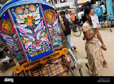 rickshaw capital dhaka  res stock photography  images alamy