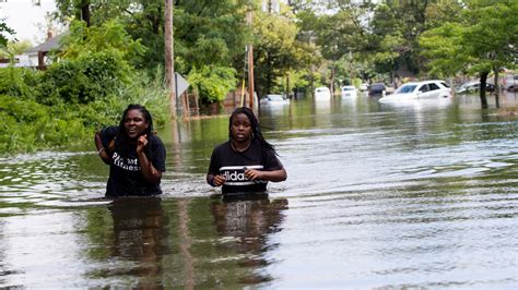 Long Island Soaked By Record Breaking Rainfall The Two Way Npr