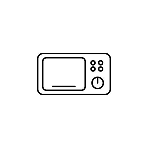 Microwave Oven Vector Icon Illustration Vector Art At Vecteezy