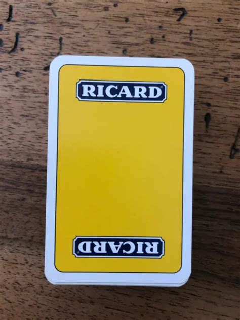 ANCIEN JEU DE Cartes Bridge Publicitaire Ricard EUR 9 61 PicClick FR