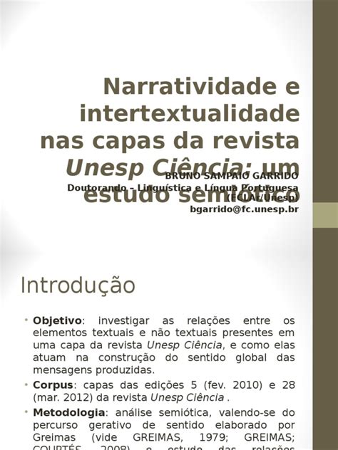 PDF Narratividade e Intertextualidade Unesp Ciência DOKUMEN TIPS