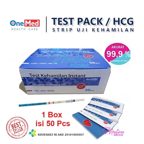 Jual Alat Test Kehamilan Testpack Onemed Hcg Onemed Box Isi