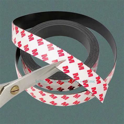 Super Strong Magnet Strip Self Adhesive Flexible Magnetic Strip Rubber