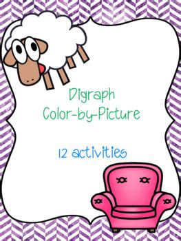 Digraph Color By Picture Bundle Activities By Lauren Mcintyre