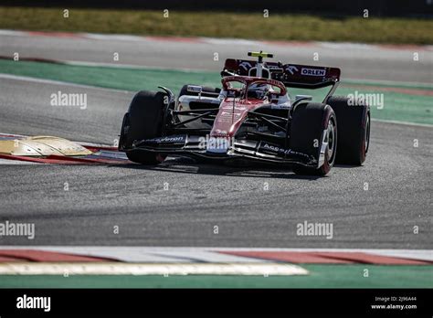 Barcelona Spain Th May Zhou Guanyu Chi Alfa Romeo F