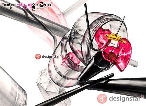 홍대디자인스타 기초디자인 동덕여대 개체표현 투명케이스 빨대 핀 동덕여대기초디자인 동덕여대유형 질감 빨대 그림