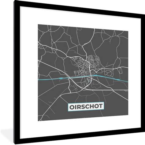 Fotolijst Incl Poster Kaart Oirschot Stadskaart Plattegrond