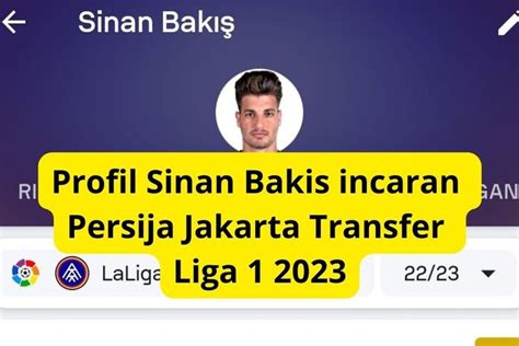 Bursa Transfer Persija Jakarta Bri Liga 1 2023 2024 Sinan Bakis Pemain