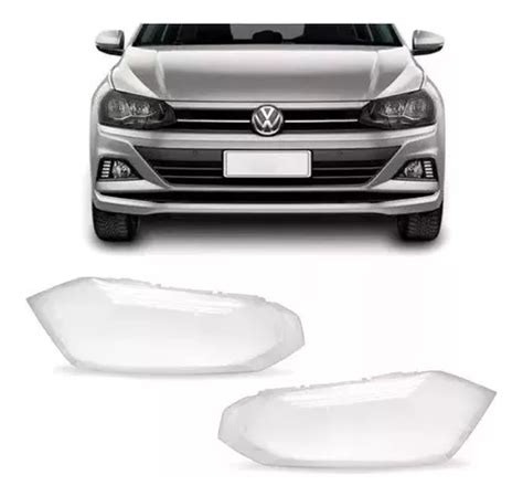 Lente Farol Vw Polo Virtus 2018 2019 2020 2021 2022 23 Novo