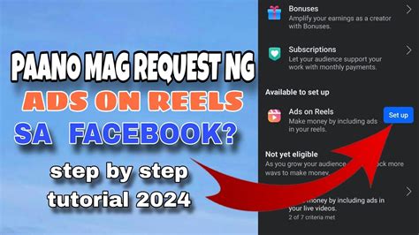 Paano Mag Request Ng Ads On Reels Sa Facebook Step By Step Tutorial