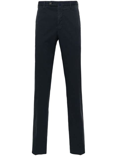 Incotex Royal Batavia Straight Leg Trousers Blue Farfetch