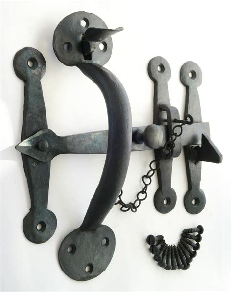 Heavy Wrought Iron Suffolk Latch Cm Antique Thumb Rustic